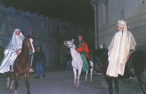 Corteo dei Re Magi a cavallo